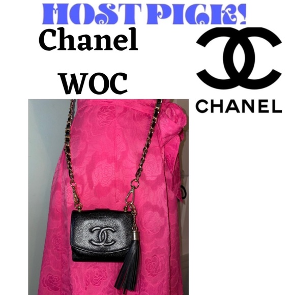 CHANEL Handbags - 🔴🔴SOLD🔴🔴CHANEL WOC Vintage Wallet on Chain Crossbody Caviar Leather